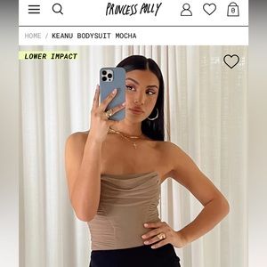 Princess Polly strapless bodysuit